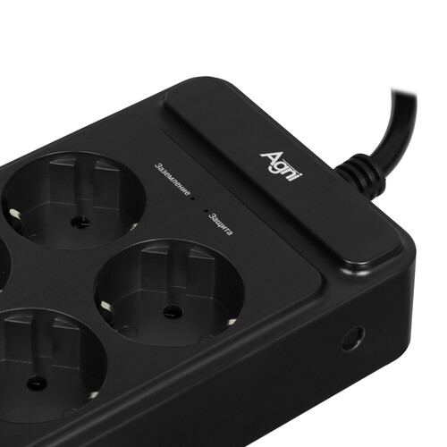Купить Сетевой фильтр AGNI TP-FS4E черный  9289283. Характеристики, отзывы и цены в Донецке