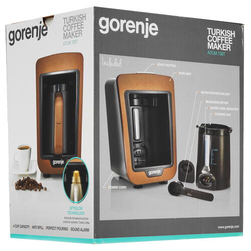 Купить Электрическая турка Gorenje ATCM730T коричневый  8116961. Характеристики, отзывы и цены в Донецке