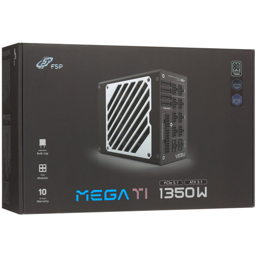 Купить Блок питания FSP MEGA TI 1350W  черный  5632184. Характеристики, отзывы и цены в Донецке