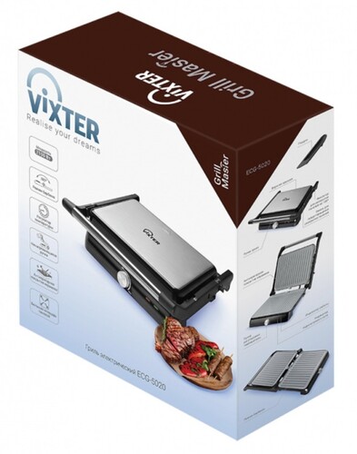 Купить Гриль Vixter ECG-5020 черный  9179099. Характеристики, отзывы и цены в Донецке