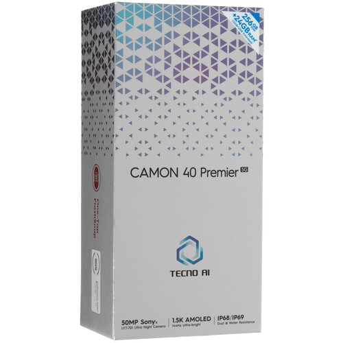 Купить 6.67" Смартфон Tecno CAMON 40 Premier 5G 256 ГБ бирюзовый  5623570. Характеристики, отзывы и цены в Донецке