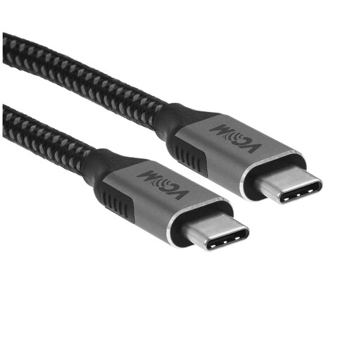Купить Кабель круглый VCOM USB Type-C - USB Type-C черный 1 м  9167403. Характеристики, отзывы и цены в Донецке