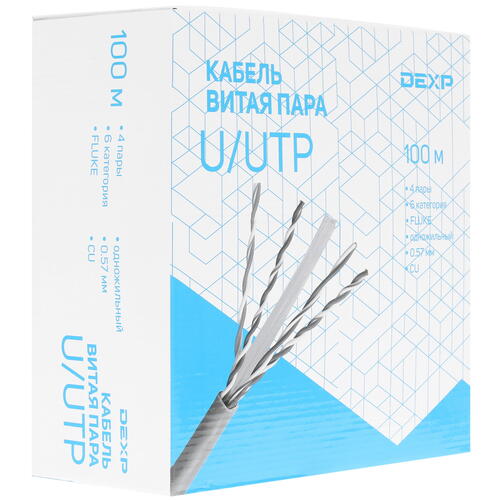 Купить Витая пара DEXP TP6cUUTP100G  1399645. Характеристики, отзывы и цены в Донецке
