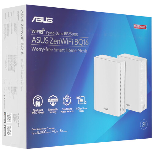 Купить MESH-комплект ASUS BQ16 (W-2-PK)  9270661. Характеристики, отзывы и цены в Донецке