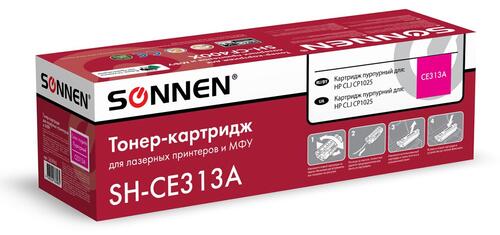 Купить Картридж лазерный SONNEN SH-CE313A пурпурный, с чипом  9918672. Характеристики, отзывы и цены в Донецке