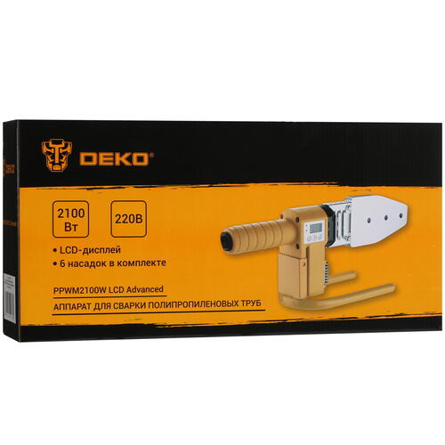 Купить Сварочный аппарат для полипропиленовых труб DEKO PPWM2100W LCD Advanced  9020685. Характеристики, отзывы и цены в Донецке