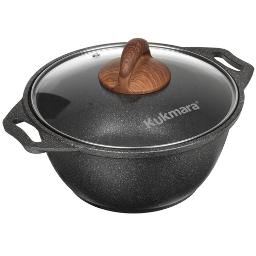 Купить Кастрюля Kukmara Granit Ultra кго22а 2 л 22 см серый  4841268. Характеристики, отзывы и цены в Донецке