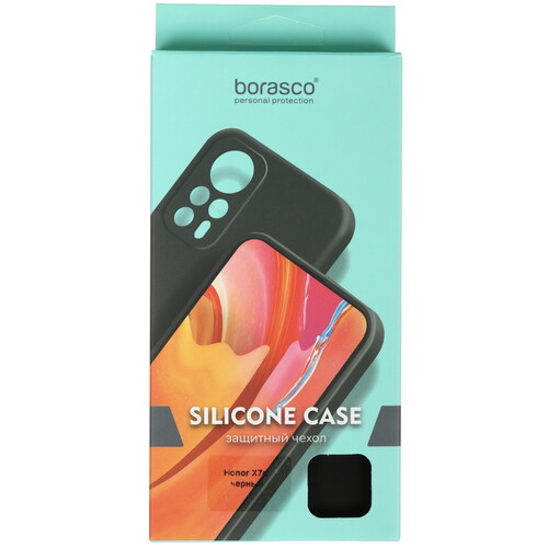 Купить Накладка  BoraSCO Silicone Case для HONOR X7d черный  5640167. Характеристики, отзывы и цены в Донецке