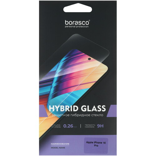 Купить Защитное гибридное стекло BoraSCO для экрана Apple iPhone 16 Pro  9313806. Характеристики, отзывы и цены в Донецке