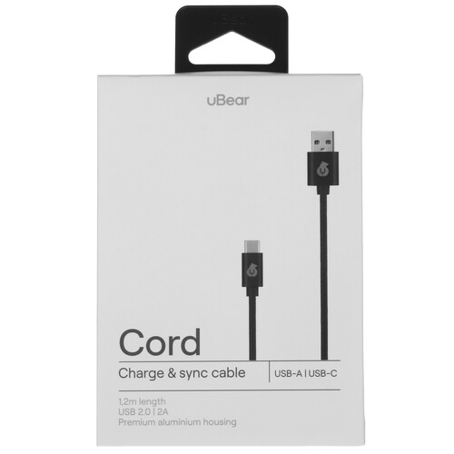 Купить Кабель круглый uBear USB Type-C - USB 2.0 Type-A черный 1.2 м  5466137. Характеристики, отзывы и цены в Донецке