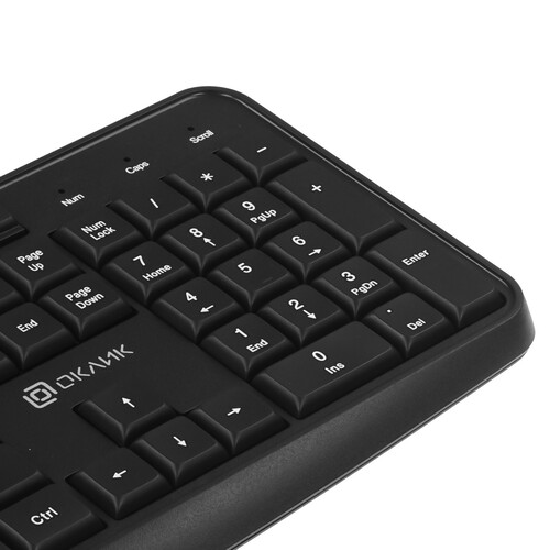 Купить Клавиатура+мышь  проводная  Оклик S603 черный  5618377. Характеристики, отзывы и цены в Донецке