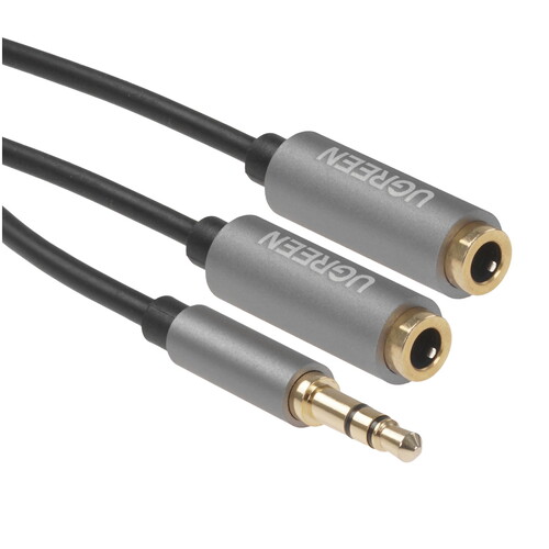 Купить Кабель   Ugreen jack 3.5 мм - jack 3.5 мм х2 шт. черный  5454162. Характеристики, отзывы и цены в Донецке
