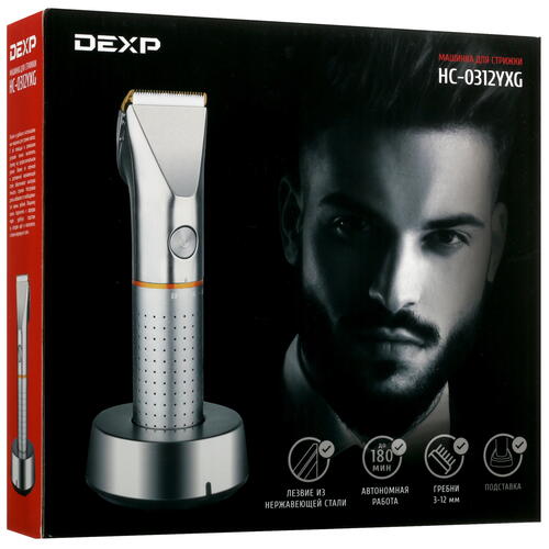 Купить Машинка для стрижки DEXP HC-0312YXG бронзовый  4893346. Характеристики, отзывы и цены в Донецке