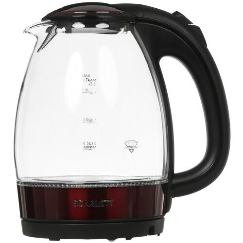 Купить Электрочайник Scarlett SC-EK27G92 красный  4834446. Характеристики, отзывы и цены в Донецке
