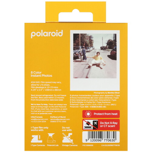 Купить Картридж для моментальной печати Polaroid Color i-Type Film  5476387. Характеристики, отзывы и цены в Донецке