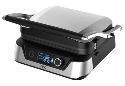 Купить Гриль JVC JK-GR305 серебристый  5353433. Характеристики, отзывы и цены в Донецке