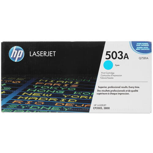 Купить Картридж лазерный HP 503A (Q7581A) голубой, с чипом  0005306. Характеристики, отзывы и цены в Донецке