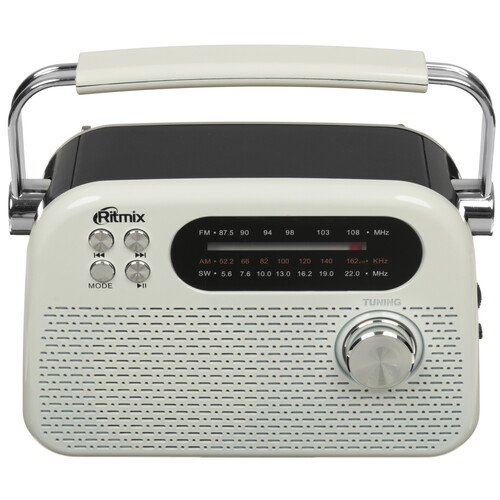 Купить Радиоприемник Ritmix RPR-045 белый  9282254. Характеристики, отзывы и цены в Донецке
