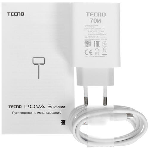 Купить 6.8" Смартфон Tecno POVA 6 Pro 5G 256 ГБ зеленый  5447774. Характеристики, отзывы и цены в Донецке