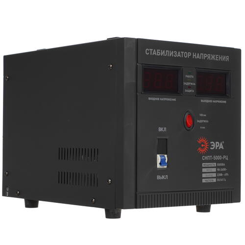 Купить Стабилизатор напряжения ЭРА СНПТ-5000-РЦ  5341403. Характеристики, отзывы и цены в Донецке