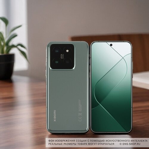 Купить 6.36" Смартфон Xiaomi 14 256 ГБ зеленый  5442416. Характеристики, отзывы и цены в Донецке