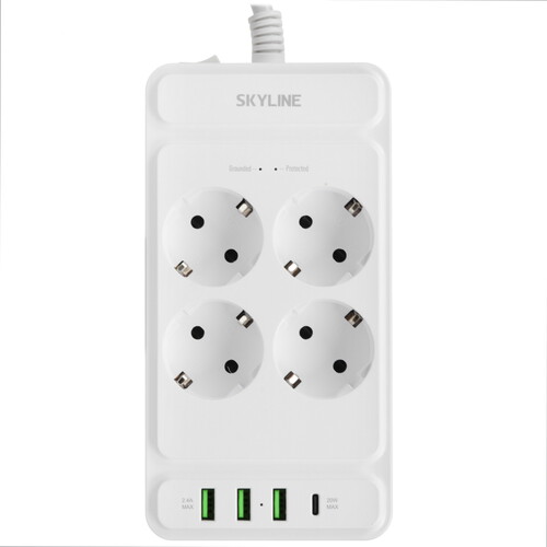 Купить Сетевой фильтр Skyline USP-430 белый  9197096. Характеристики, отзывы и цены в Донецке