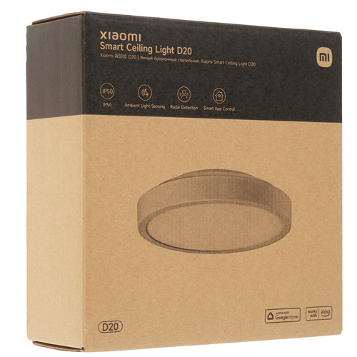 Купить Светильник настенно-потолочный Xiaomi Mi Smart Ceiling Light D20 белый/белый  5632051. Характеристики, отзывы и цены в Донецке