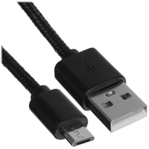Купить Кабель круглый Red Line micro USB - USB 2.0 Type-A черный 1 м  5010690. Характеристики, отзывы и цены в Донецке
