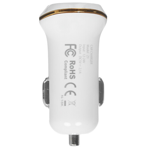 Купить Автомобильное ЗУ Hoco Z1 белый  5473106. Характеристики, отзывы и цены в Донецке