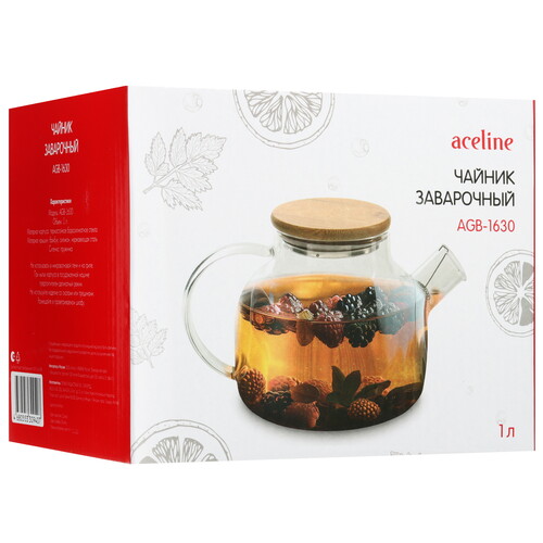 Купить Чайник заварочный Aceline AGB-1630 прозрачный  9101326. Характеристики, отзывы и цены в Донецке