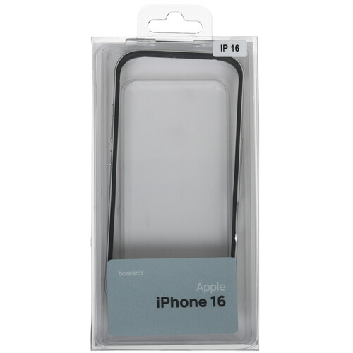 Купить Бампер  BoraSCO для Apple iPhone 16 серебристый  5490101. Характеристики, отзывы и цены в Донецке