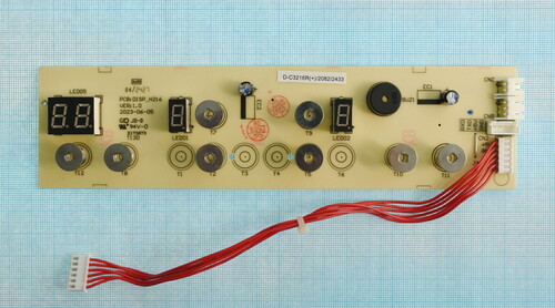 Купить Плата (FK + LED-ind) для электрической варочной поверхности DEXP EH-C2DCT30mt [PCB:DISP_H216_VER:1.0]  9234506. Характеристики, отзывы и цены в Донецке
