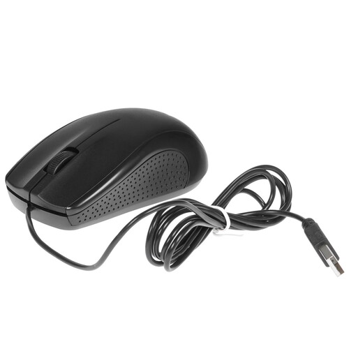 Купить Мышь проводная Defender Optimum MB-160 [52160] черный  8106371. Характеристики, отзывы и цены в Донецке
