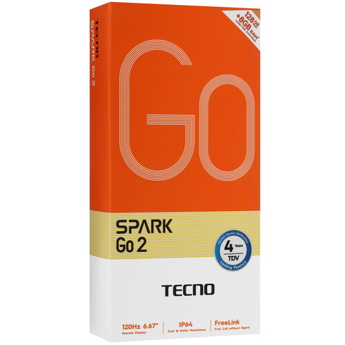 Купить 6.67" Смартфон Tecno SPARK GO 2 128 ГБ белый  5633268. Характеристики, отзывы и цены в Донецке