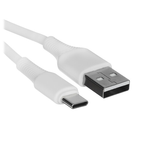 Купить Кабель круглый Hoco USB Type-C - USB 2.0 Type-A белый 1 м  5635347. Характеристики, отзывы и цены в Донецке