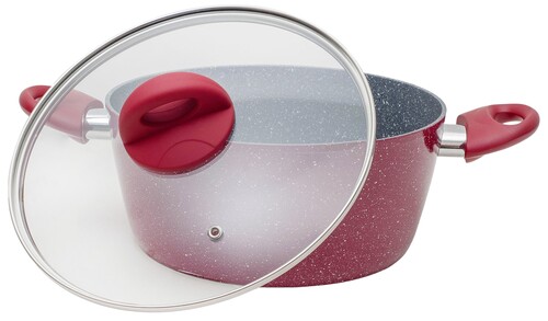 Купить Кастрюля MoulinVilla Raspberry RSBP-24-I 3.9 л 24 см красный  9198471. Характеристики, отзывы и цены в Донецке