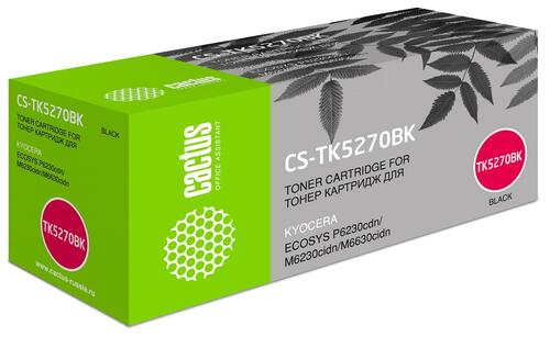 Купить Картридж лазерный Cactus CS-TK5270BK черный, с чипом  8158977. Характеристики, отзывы и цены в Донецке