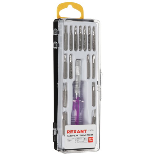 Купить Отвертка с набором насадок Rexant  8138931. Характеристики, отзывы и цены в Донецке