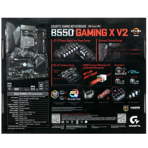 Купить Материнская плата GIGABYTE B550 GAMING X V2  4702334. Характеристики, отзывы и цены в Донецке
