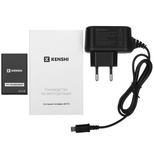Купить Сотовый телефон KENSHI M174 черный  9046157. Характеристики, отзывы и цены в Донецке
