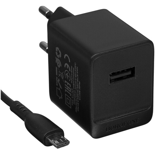 Купить Сетевое зарядное устройство Borofone BAS11A черный  5474816. Характеристики, отзывы и цены в Донецке
