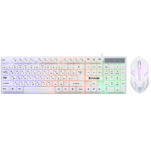 Купить Клавиатура+мышь  проводная  Aceline GS Rage 100 белый  5427592. Характеристики, отзывы и цены в Донецке