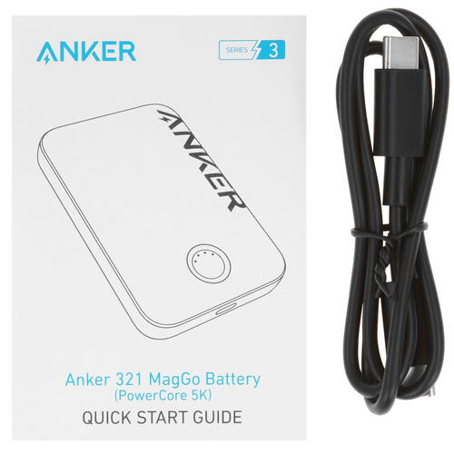 Купить Портативный аккумулятор Anker 321 MagGo черный  5451675. Характеристики, отзывы и цены в Донецке