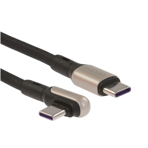 Купить Кабель круглый VOLTME USB Type-C - USB Type-C черный 2 м  9210887. Характеристики, отзывы и цены в Донецке