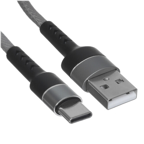 Купить Кабель круглый GAL USB Type-C - USB 3.2 Gen 1 Type-A серый 2 м  5485644. Характеристики, отзывы и цены в Донецке
