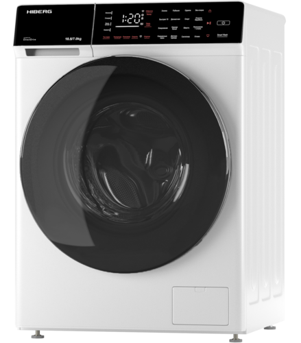 Купить Стирально-сушильная машина HIBERG i-DDQ9 - 10714 W белый  9079279. Характеристики, отзывы и цены в Донецке