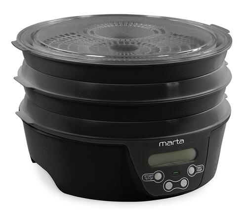 Купить Сушилка для овощей и фруктов MARTA MT-FD1888A черный  9934667. Характеристики, отзывы и цены в Донецке