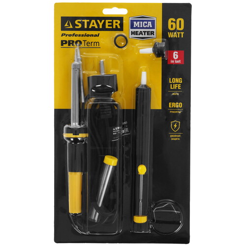 Купить Паяльник Stayer Profi 55313-60-H6  8165139. Характеристики, отзывы и цены в Донецке