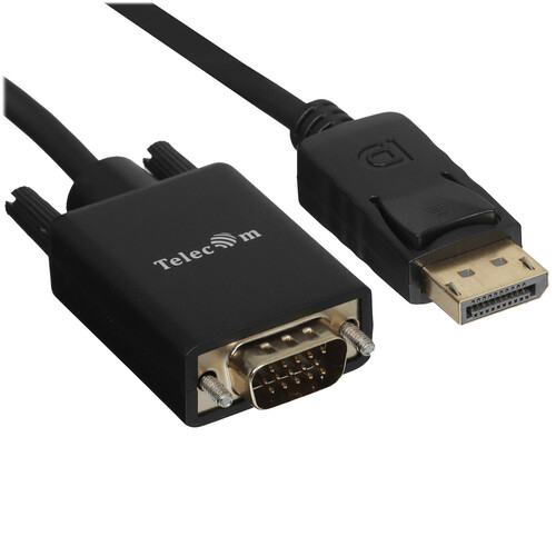 Купить Кабель однонаправленный Telecom DisplayPort - VGA, 1.8 м  5471625. Характеристики, отзывы и цены в Донецке