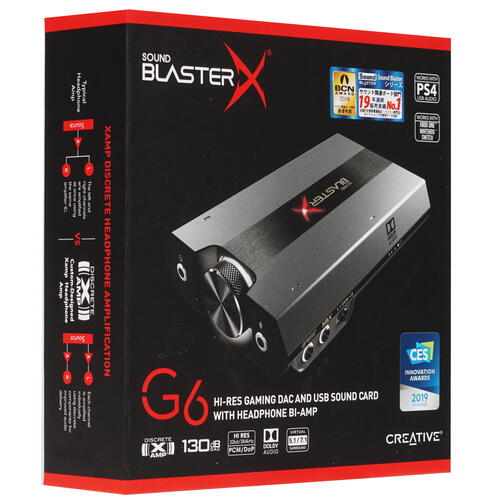 Купить Внешняя звуковая карта Creative Sound BlasterX G6  1282493. Характеристики, отзывы и цены в Донецке
